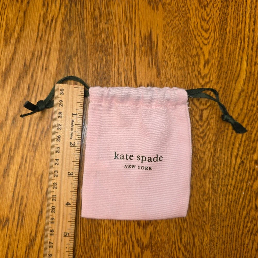 Kate Spade New York Pink Small Jewelry Dust Bag Drawstring Pouch 4x3.5 Gift Bag